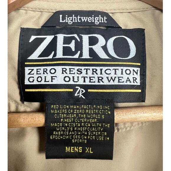 Zero Restriction ZR Men XL Golf Wind Vest Pullover Outerwear Lightweight CC Logo - Picture 6 of 11